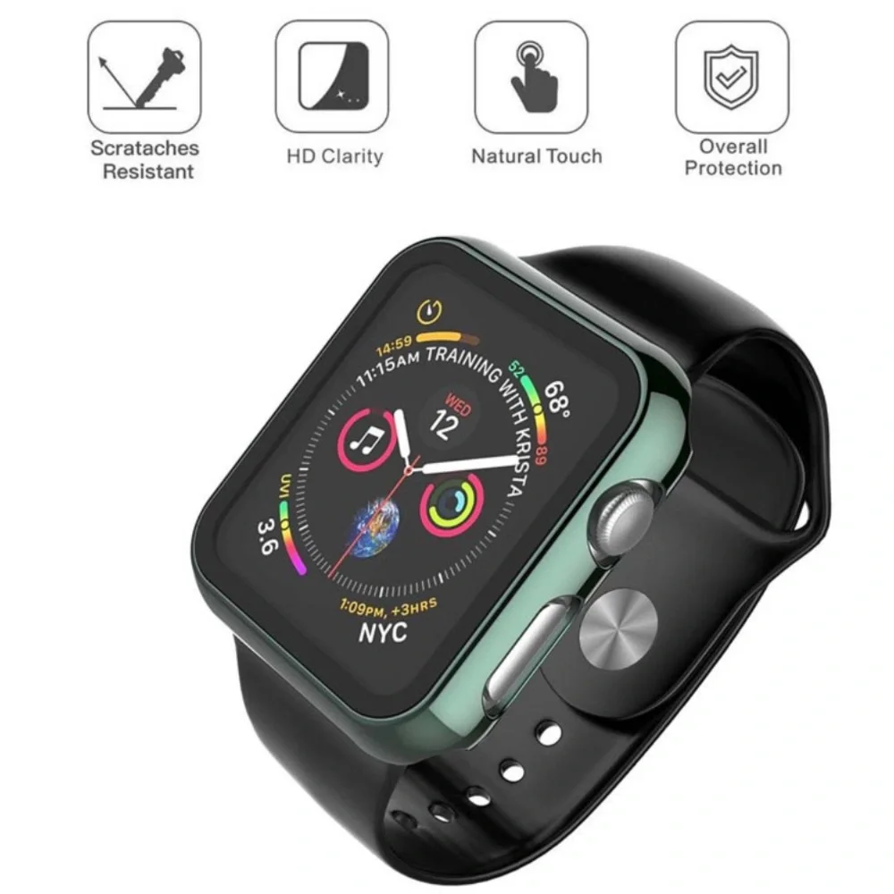 40mm Apple Smart Watch Series 5 Fashion Protective Case Shiny Dark Green Bumper